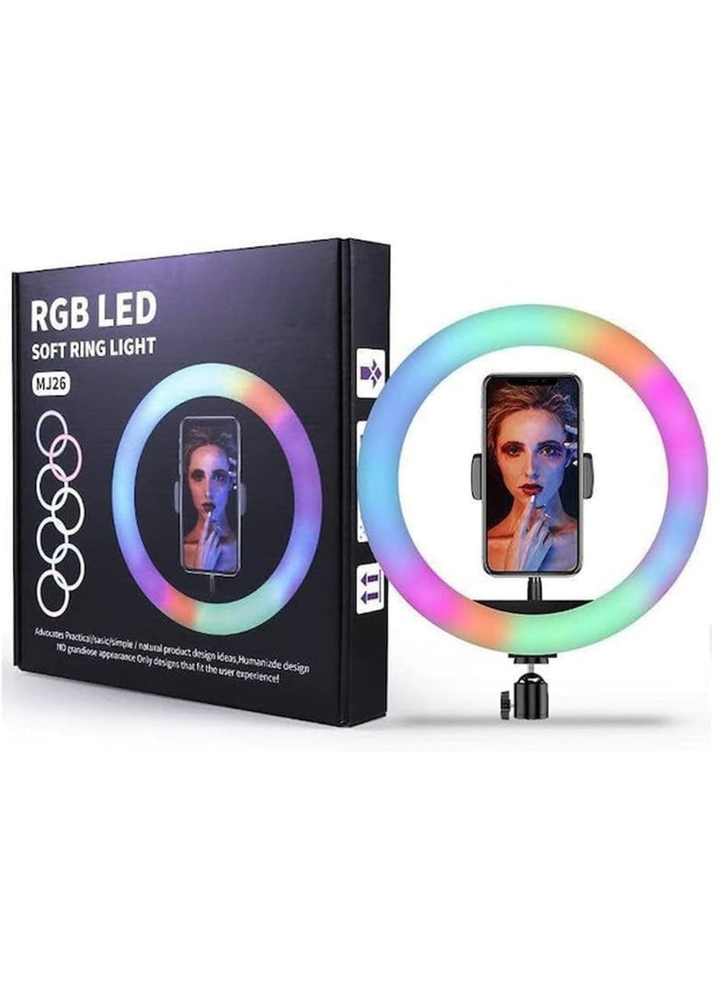 PLOKAMA U20 Mini LED Selfie Ring Light with Mirror Portable Clip On Beauty Light for Photos Makeup and Video Recording - Image 2