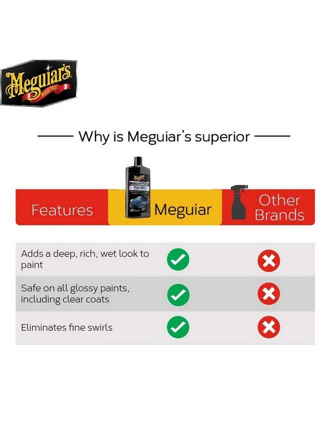 Meguiar's Ultimate High Gloss Finish liquid Polish Pre-Waxing Glaze 473 ml G19216 - Image 5