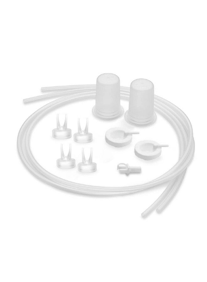Ameda HygieniKit Spare Parts Kit for Breast Pump | 4 Valves, 2 Silicone Tubing, 2 Silicone Diaphragms, 2 Adapter Caps, 1 Tubing Adapter | Compatible with Ameda HygieniKit Milk Collection Systems… - Image 1