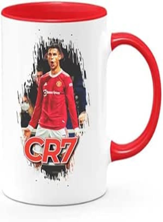 ella - Cristiano Ronaldo Manchester United Coffee Mug (Red)