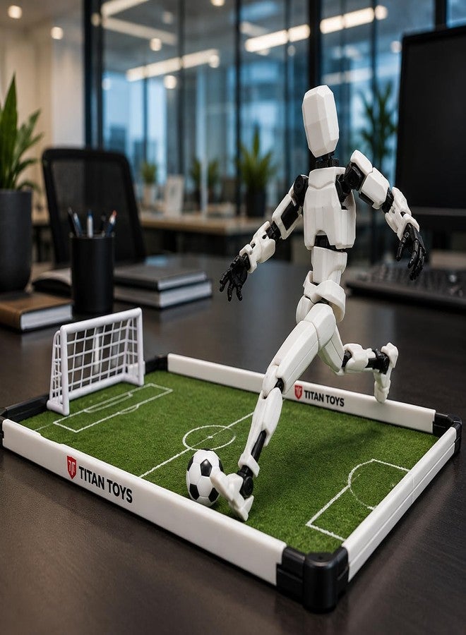 DOOZLE Titan T13 Action Figure Robot Toy, 3D Printed Articulated Dummy Model (White) - Image 2