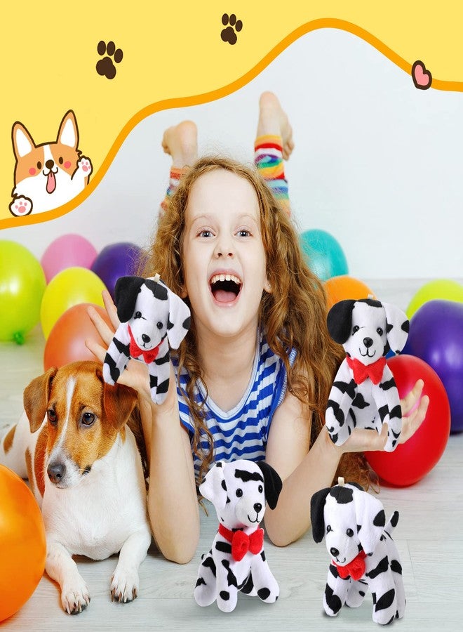 Hungdao 8 Pcs Dalmatian Stuffed Animal Bulk Plush Dalmatians 4.8 Inch Small Soft Puppy Dog Plush Keychains for Halloween School Carnival Prize Birthday Baby Shower Adopt a Dog Party Favors - Image 4