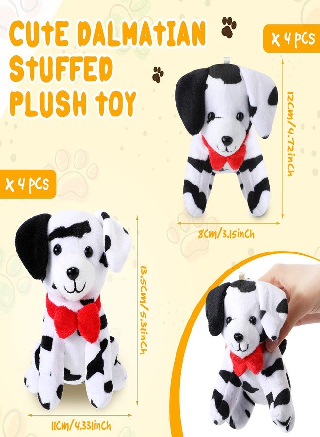 Hungdao 8 Pcs Dalmatian Stuffed Animal Bulk Plush Dalmatians 4.8 Inch Small Soft Puppy Dog Plush Keychains for Halloween School Carnival Prize Birthday Baby Shower Adopt a Dog Party Favors - Image 3