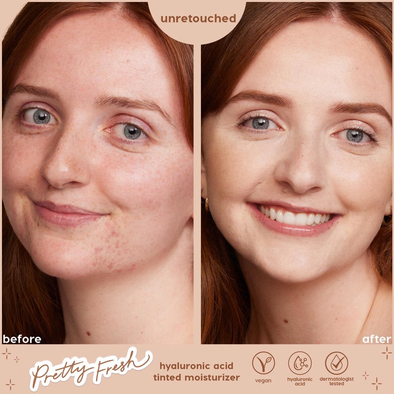 ColourPop Pretty Fresh Tinted Moisturizer - Hydrating Skin Tint & Glowy Summer Makeup with Lightweight Coverage - Made with Hyaluronic Acid & Coconut Water - Fair 2W (1.45 oz) - Image 4