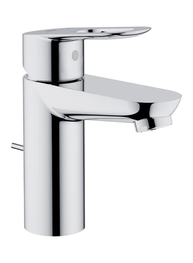 NIBEMINENT Start Edge Single Lever Basin Mixer Faucet Silver 12x22x10cm - Image 1