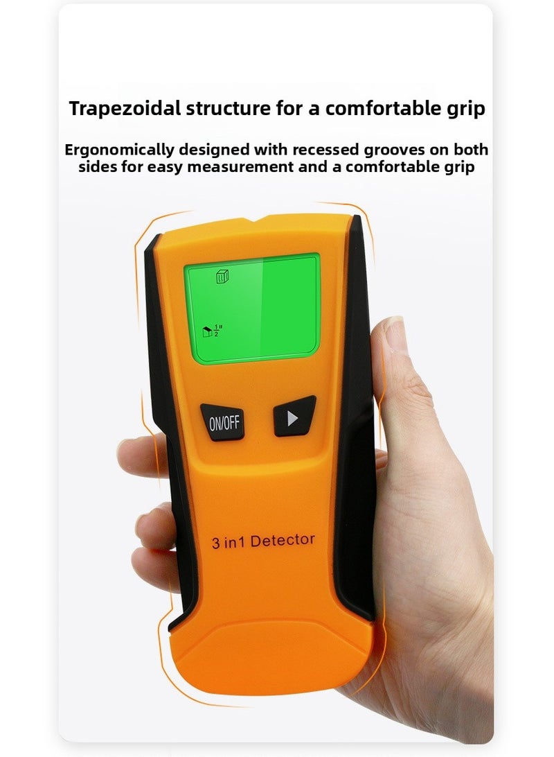 Wall Scanner, Compatible with Home Walls, Multi-Function Stud Detector for Wood, Metal, Electrical Wires, LCD Display, Safe Installation Tool for DIY & Professionals - Image 3