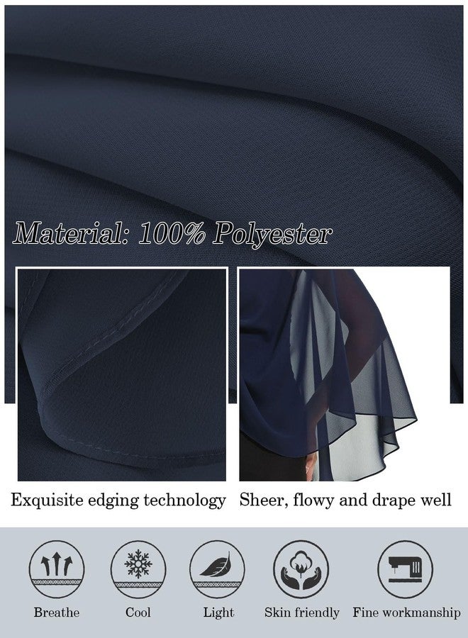 BEAUTELICATE Shawls Wraps Scarf Chiffon For Women Bridal Wedding Evening Dresses - Image 5