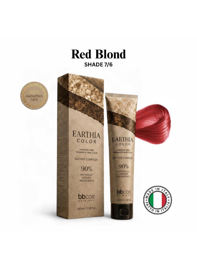 bbcos Earthia Hair Color 100ml 7.6 - Image 1