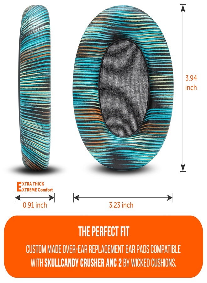 WC وسادات أذن بديلة ممتازة لسماعات Skullcandy Crusher ANC 2 من Wicked Cushions | راحة محسّنة وعزل صوتي فائق | The Simulation - Image 5