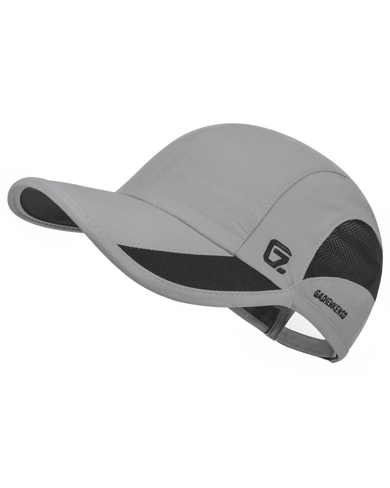 GADIEMKENSD Outdoor Running Hat Men's Cooling UPF50+ Womens Baseball Cap Sport Mesh Sun Hat Trucker Dad Hats Quick Dry Breathable Unstructured for Summer Camping Hiking Light Grey S/M 6 7/8-7 1/4 - Image 1