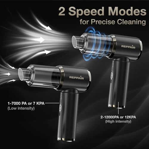 Reffair Cleanjet CX50 Cordless Vacuum Cleaner for Car & Home | 12000 Pa Suction with BLDC Motor | 4-in-1 (Vacuum, Air Blower, Inflator, Deflator) | 4000 mAh Battery, HEPA Filter - Image 5