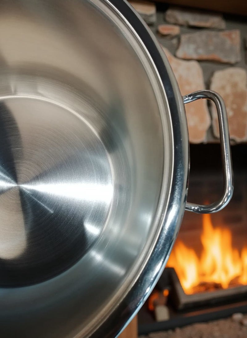 Trust Stainless Steel Cooking Pot 26CM Silver 18/10 (Made in Turkey) - Image 5