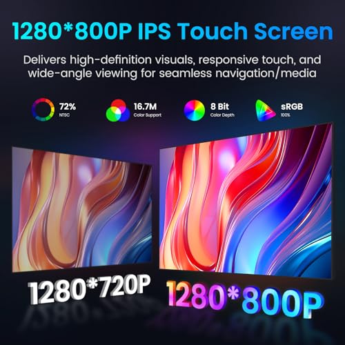 Jerqry 4 Core 64GB Car Radio for Hummer H3 2005 2006 2007 2008 2009 2010: 9inch 1280 * 800P IPS Touch Screen Wireless CarPlay Android Auto 5G Wi-Fi Bluetooth 5.0 GPS FM SWC Backup Camera - Image 3