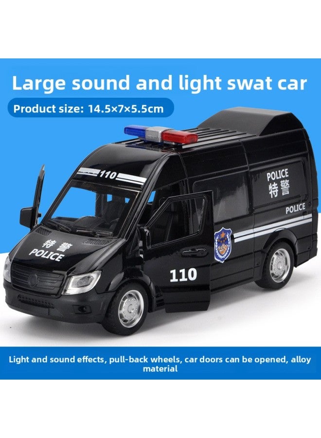Children's Toy Van Alloy Ambulance Fire Special Police Car Model Boy Back To A Generation Of Postage 