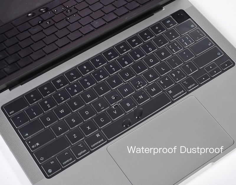 CASOSHIELD Premium Keyboard Cover Protector for 2025-2021 MacBook Air 15" 13.6" M4 M3 M2 Chip, MacBook Pro 14" 16" M4 M3 M2 M1 Pro Max Chip Ultra Thin Keyboard Skin, Clear - Image 5
