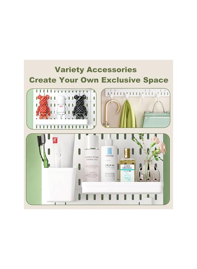 PROMASS Pegboard Combination Kit, Pegboards and Accessories Modular Hanging for Wall Organizer, Crafts Organization, Ornaments Display, Nursery Storage, Peg Board, PegBoard Organizer for Home, Office (black)  - Image 2