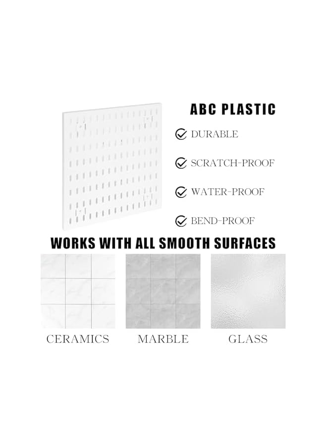 PROMASS Pegboard Combination Kit, Pegboards and Accessories Modular Hanging for Wall Organizer, Crafts Organization, Ornaments Display, Nursery Storage, Peg Board, PegBoard Organizer for Home, Office (black)  - Image 3