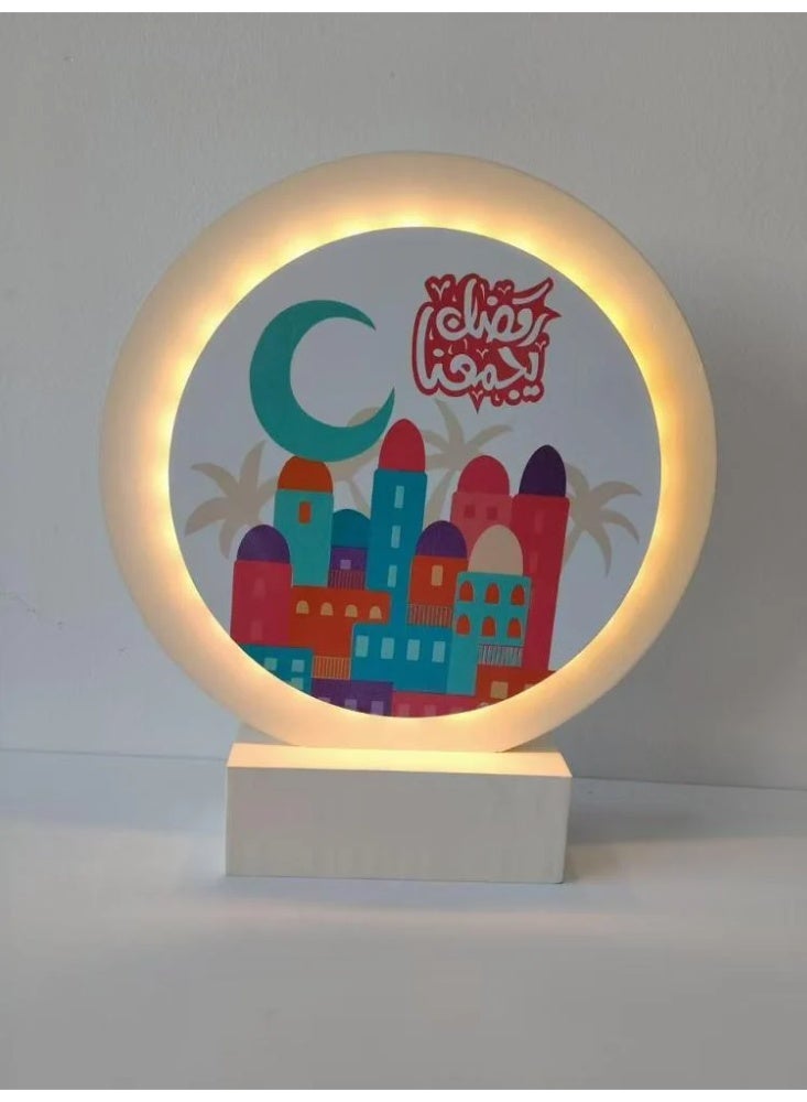 Elegantly designed illuminated Ramadan decor stand, 31cm - Image 2