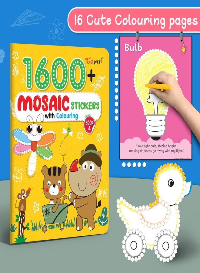 جو وو مجموعة ملصقات الفسيفساء من جو وو، 1600 ملصق مع تلوين - الكتاب 4 | مجموعة كبيرة من ملصقات الفسيفساء - Image 2
