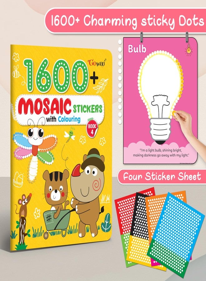 جو وو مجموعة ملصقات الفسيفساء من جو وو، 1600 ملصق مع تلوين - الكتاب 4 | مجموعة كبيرة من ملصقات الفسيفساء - Image 3