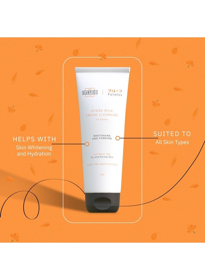KANPEKI Labs Furutsu Hydra Milk Cleansing Face Wash For Brighten Skin Suitable For All Skin Type 100G - Image 3