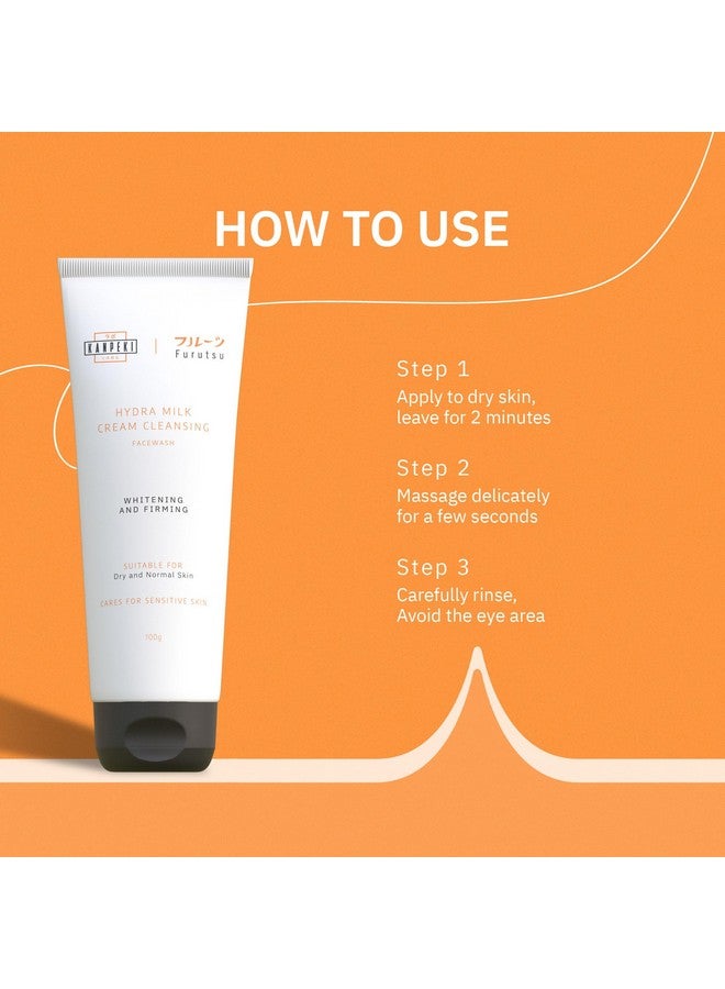 KANPEKI Labs Furutsu Hydra Milk Cleansing Face Wash For Brighten Skin Suitable For All Skin Type 100G - Image 4