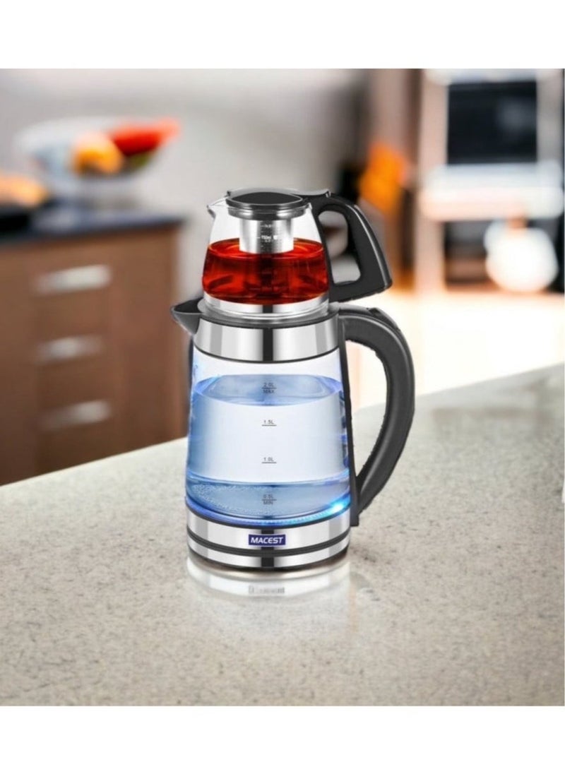 Denx Electric Kettle With Teapot Is Equipped With Anti-Heat Handles And Leak-Proof Lid - Image 1