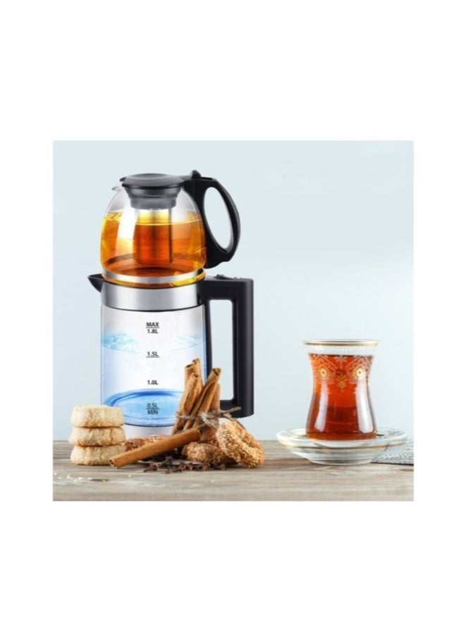 Denx Electric Kettle With Teapot Is Equipped With Anti-Heat Handles And Leak-Proof Lid - Image 3