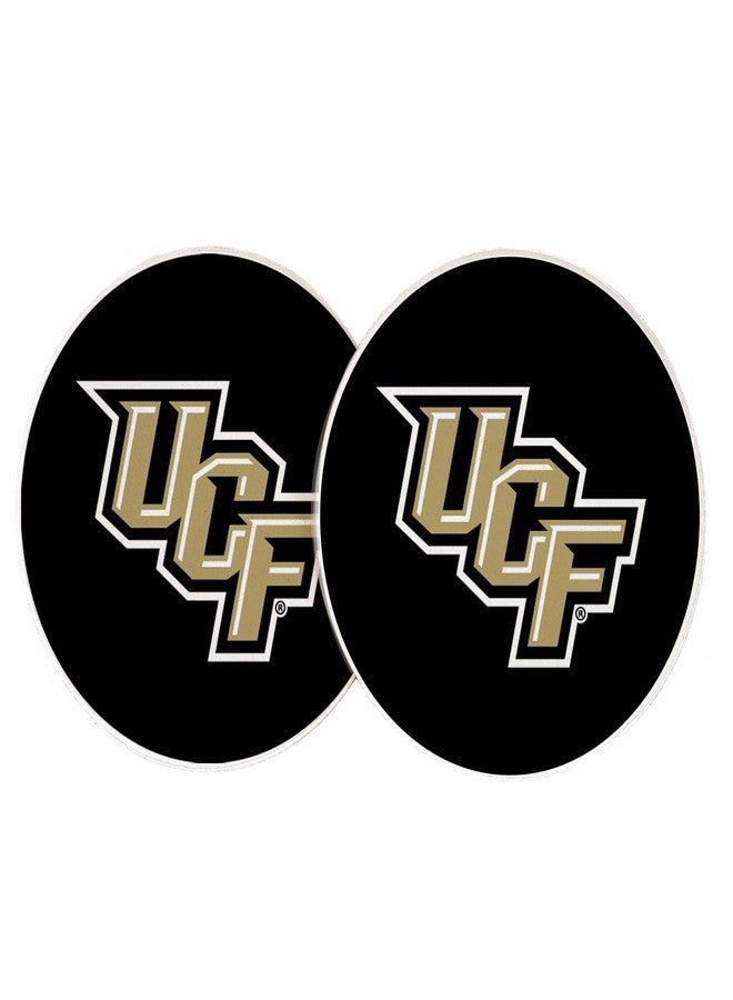 Desert Cactus University of Central Florida Car Accessories UCF Knights Absorbent Sandstone Cup Coasters Licensed Product Set of 2 (Design A) - Image 1