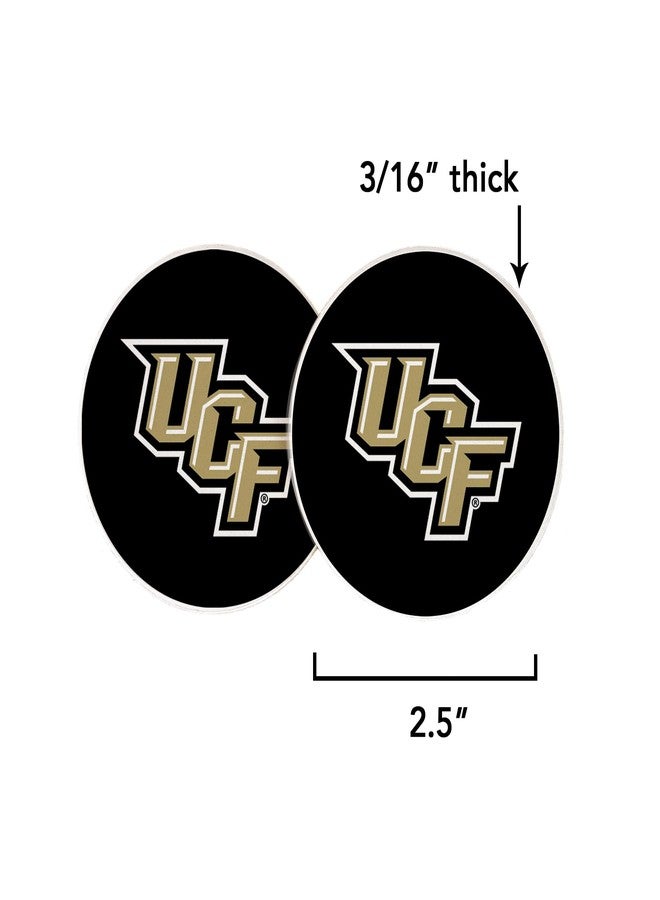 Desert Cactus University of Central Florida Car Accessories UCF Knights Absorbent Sandstone Cup Coasters Licensed Product Set of 2 (Design A) - Image 2