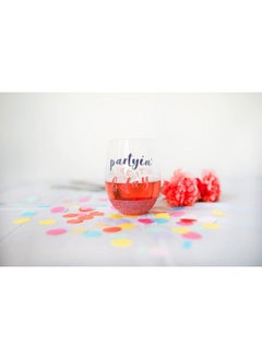 pearhead Partyin’ Like It’S My Birthday Wine Glass Birthday Party Favor Birthday Party Accessory Glitter Wine Glass Birthday Celebration Supplies Great Gift Ideas For Her 15 Oz.  - Image 3