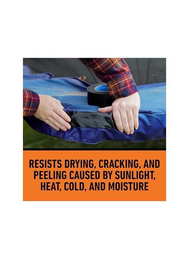Gorilla Gorilla All Weather Outdoor Waterproof Duct Tape, UV and Temperature Resistant, 1.88" x 25 yd, Black, (Pack of 1)  - Image 3