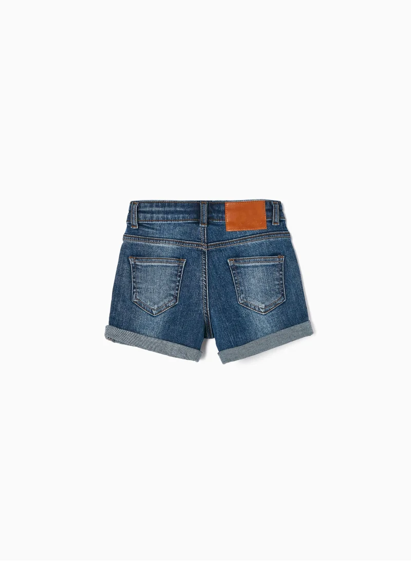 Zippy Zippy Cotton Denim Shorts For Girls