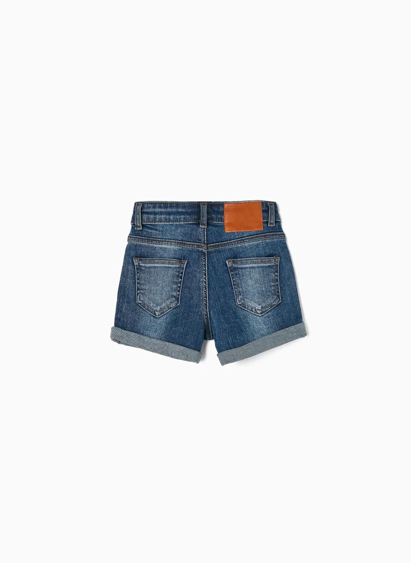 Zippy Zippy Cotton Denim Shorts For Girls