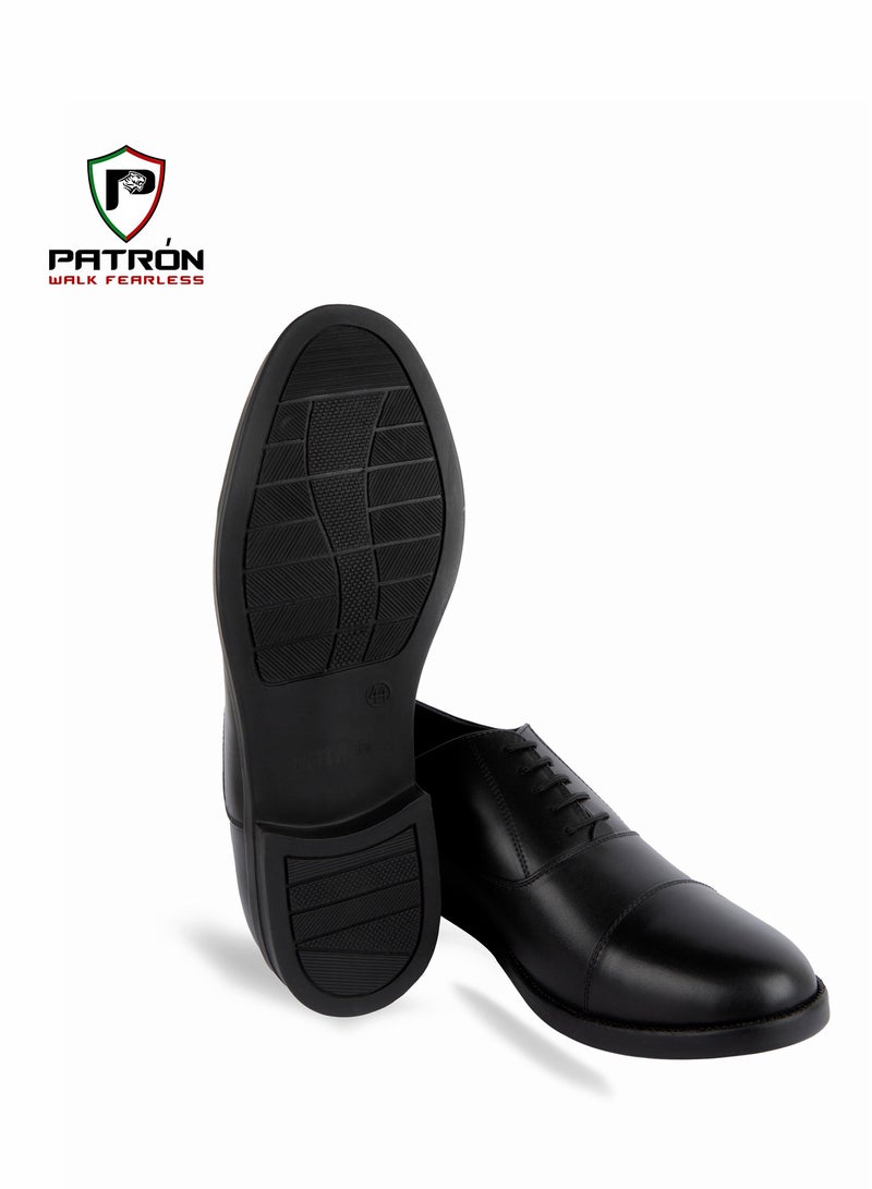 Patron SENATOR | S8743 Dress Shoes Formal Business Work Fashion Casual Comfortable Office Ware Men Women Shoes Black  - Image 2