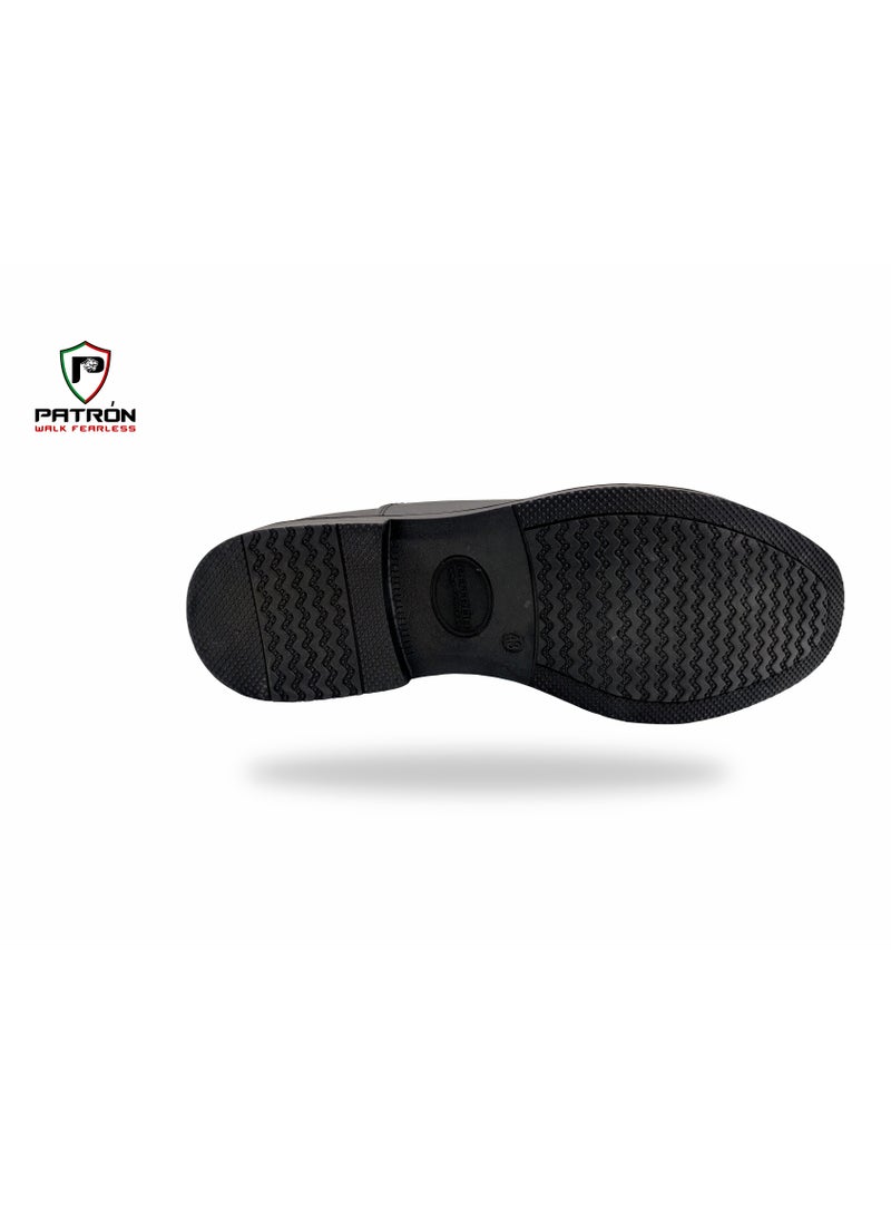 Patron SENATOR | S8743 Dress Shoes Formal Business Work Fashion Casual Comfortable Office Ware Men Women Shoes Black  - Image 4