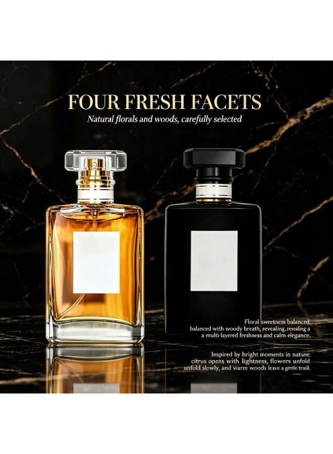 ماء تواليت، كولونيا، عطر رجالي، منعش، رومانسي، برائحة الفواكه والخشب، مع نفحات مائية من التفاح، زهرة اللوتس المائية، خشب الأرز، والمسك. مثالي للاستخدام اليومي، يدوم طويلاً، ٥٠ مل للزجاجة. - Image 5