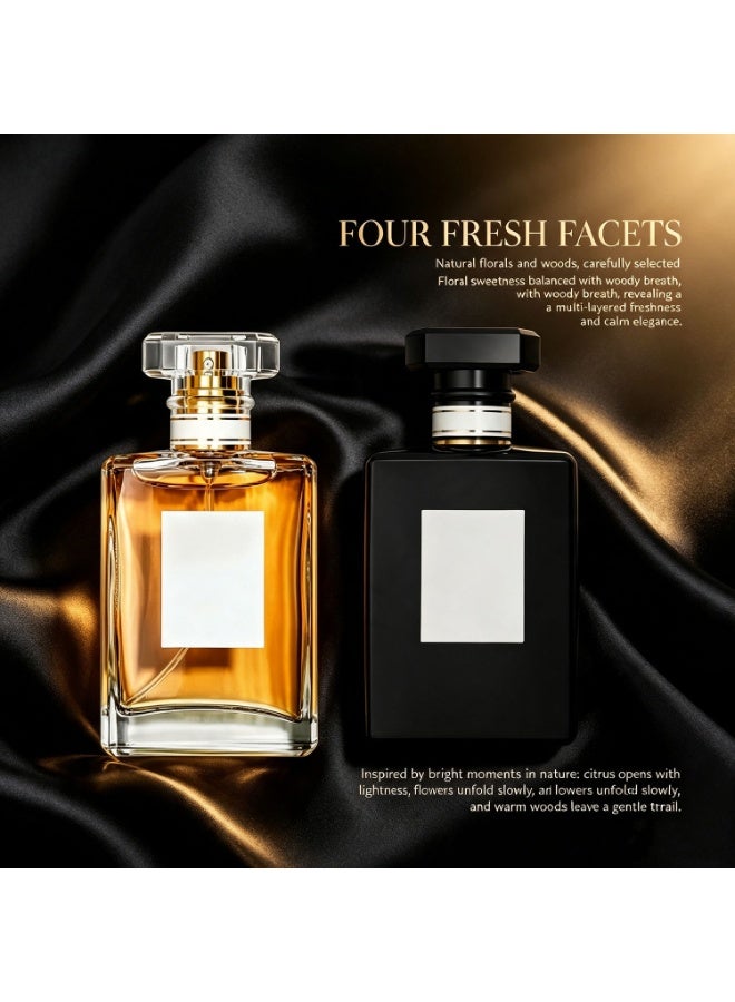 ماء تواليت، كولونيا، عطر رجالي، منعش، رومانسي، برائحة الفواكه والخشب، مع نفحات مائية من التفاح، زهرة اللوتس المائية، خشب الأرز، والمسك. مثالي للاستخدام اليومي، يدوم طويلاً، ٥٠ مل للزجاجة. - Image 3