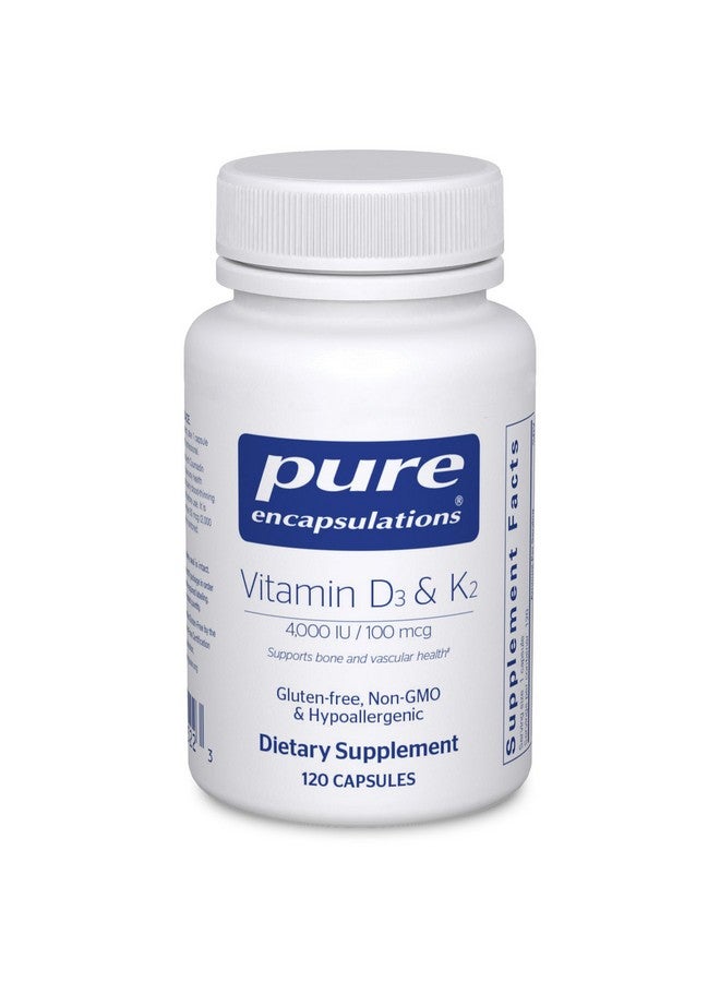 Pure Encapsulations Pure Encapsulations Vitamin D3 & K2 | Bone and Vascular Health Support | 120 Capsules* - Image 1