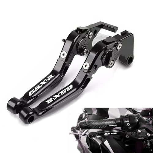 KBGRAX Motorcycle Adjustable Brake Clutch Levers for Suzuki GSXR600 19972003 GSXR750 19962003 GSXR1000 20012004 Black - Image 1