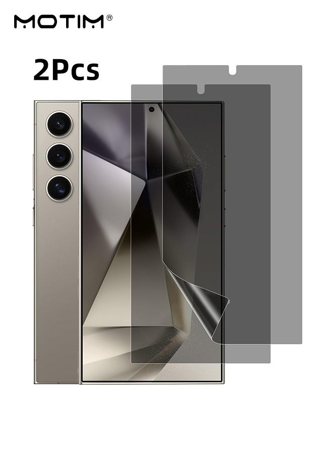 Motim 2 PCS Samsung S24 Ultra Privacy Screen Protector, Tempered Glass Film, Anti-Spy, Fingerprint Unlock, Anti-Drop, Anti-scratch, Samsung S24 ULTRA Glass Screen Protector, Easy Installation  - Image 1