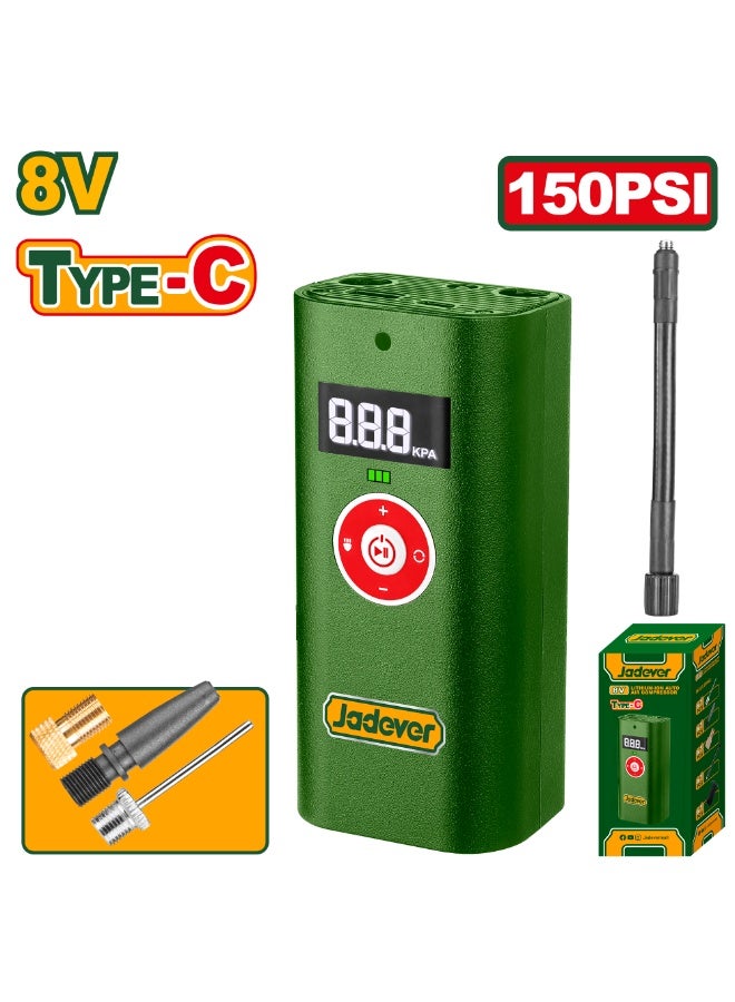 Jadever Cordless auto air compressor 8V JDAAM573