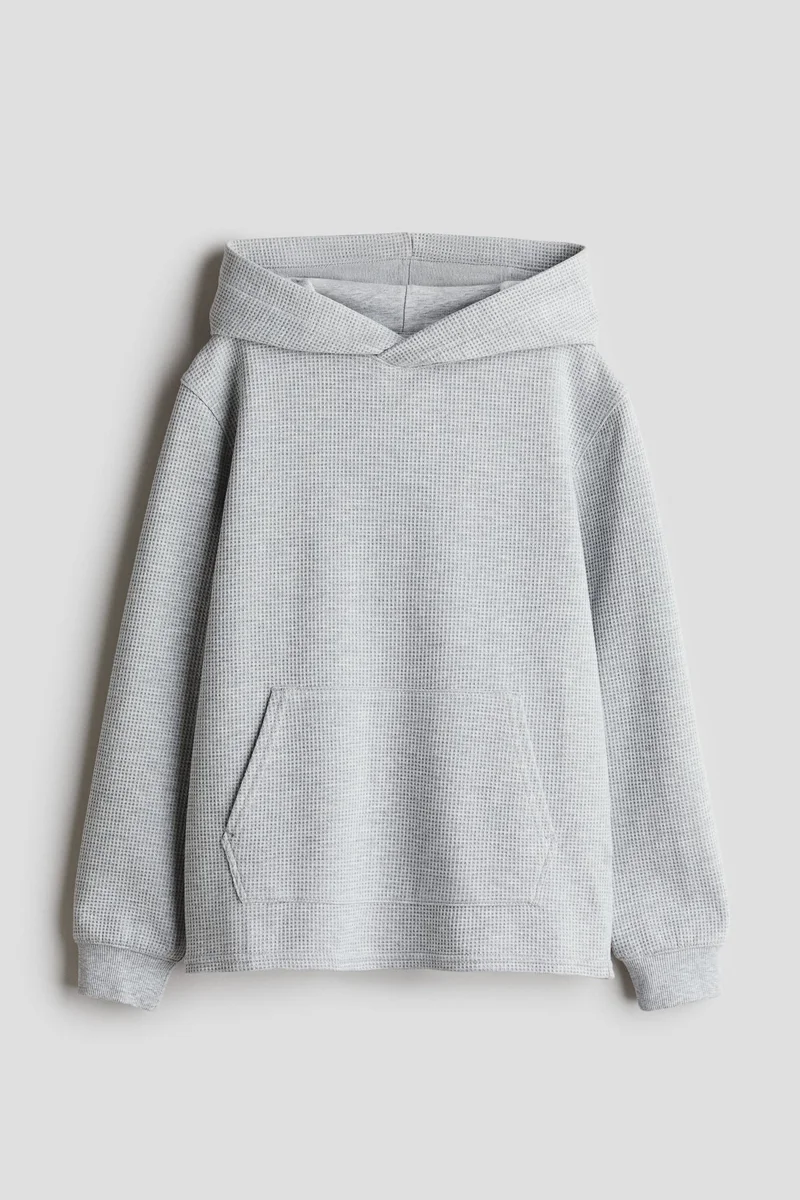 H&M Waffled Jersey Hoodie