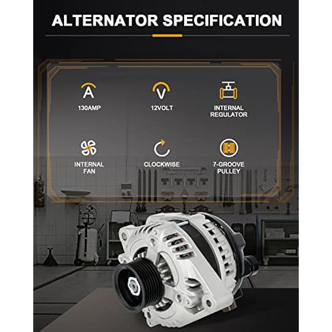 ROADFAR Alternator Fit for 2.4L For Acura TSX 2009-2014, For Honda For Accord 2008-2012 104210-5890 - Image 2