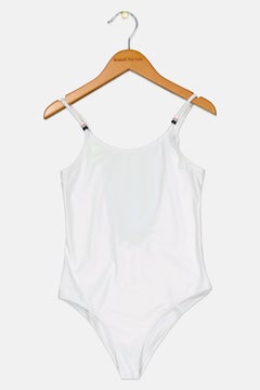 Sundek Kids Girl Brand Logo One Piece Swimsuit, White  - Image 1