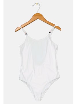 Kids Girl Brand Logo One Piece Swimsuit, White - pzsku/ZCC5DF73119023C897616Z/45/_/1737642470/f35cd523-b283-4a40-8be6-2c1e3f9bc256