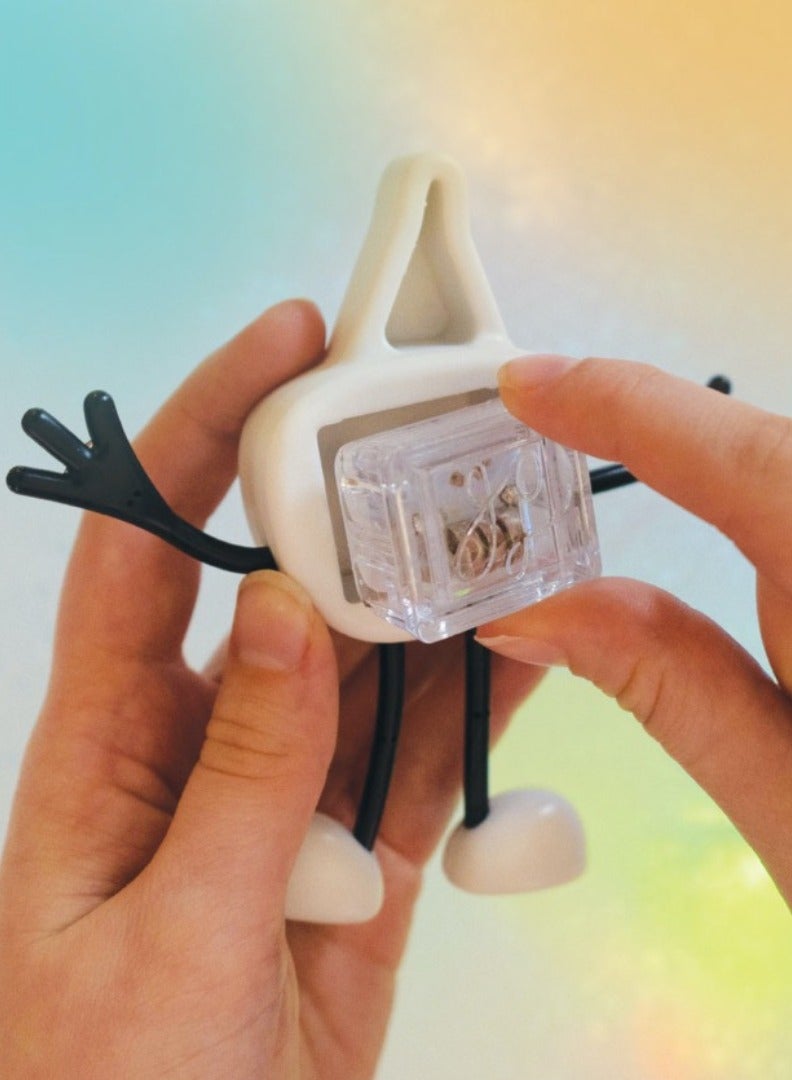 Glo Pals Bath Toys Character & Water-Activated Light-Up Cubes - Sensory Toys for Girls & Boys - Sami + 2 White Cubes - Image 5