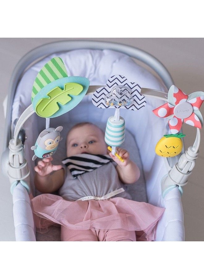 Taf Toys Baby Stroller Arch Toy Baby Crib Mobile Musical Toys Ideal For Newborn Sensory Toy 0 24 Months Infant Boys Girls Sleep Baby Travel Toy Activity Arch With Fascinating Toys Foldable Car Seat Toy Bouncer  - Image 4