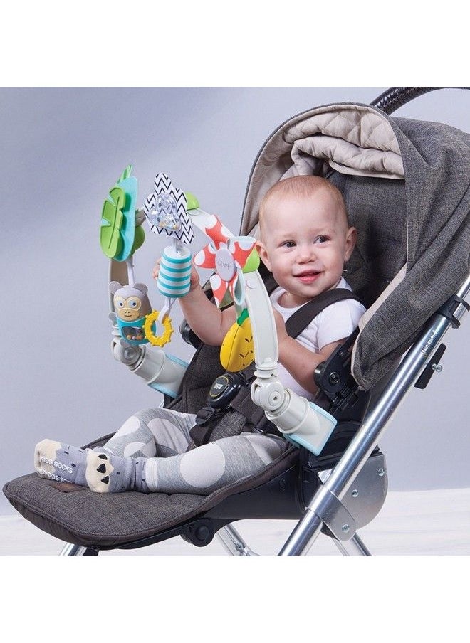 Taf Toys Baby Stroller Arch Toy Baby Crib Mobile Musical Toys Ideal For Newborn Sensory Toy 0 24 Months Infant Boys Girls Sleep Baby Travel Toy Activity Arch With Fascinating Toys Foldable Car Seat Toy Bouncer  - Image 3