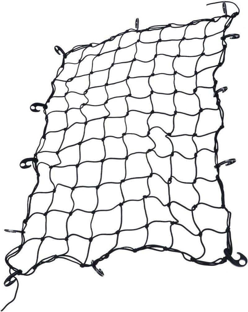 Luxshiny 1Pc Elastic Car Roof Cargo Net Organizer Durable Material for Secure Luggage Storage Lightweight Sturdy Design for Camping Travel Keeps Items Place Black - Image 1